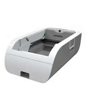 SD커머스 고양이 자동 화장실 스마트 향균 탈취 특대형 자동 청소 센서 화장실, 그레이(휴대폰 연동x)