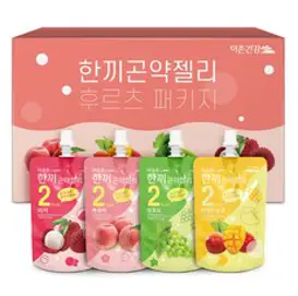 더존건강 한끼곤약젤리 복숭아 150ml x 7p + 와일드 망고 150ml x 7p + 청포도 150ml x 7p + 리치 150ml x 7p 세트, 4200ml, 1세트