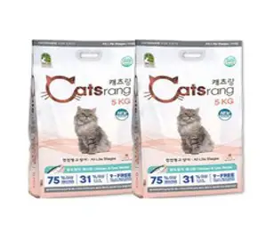 캐츠랑 전연령 올라이프 고양이 건식사료 2p, 닭 앤 참치, 5kg, 2개