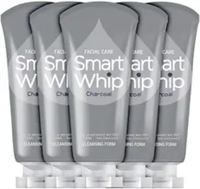 과일나라 페이셜케어 스마트휩 차콜 클렌징폼, 225ml, 5개