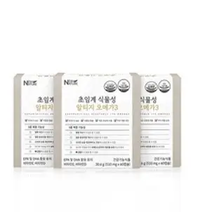 뉴네이처 초임계 식물성 알티지 오메가3, 60정, 3개