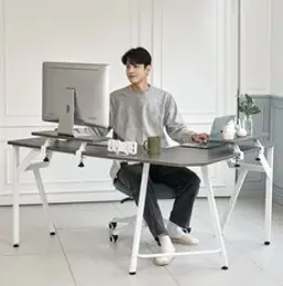 퍼닉에스엠 프렌즈 서랍형책상세트, 화이트