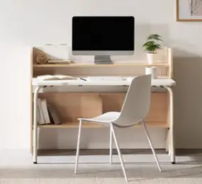 파로마 스마트 와이드데스크 책상 기본형 1600 방문설치, 화이트