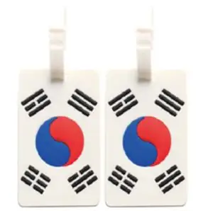 트래블큐브 티큐브 여행가방 플래그 네임택 2개