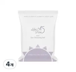라이크아임파이브 마일드 선클렌징 패드, 30개입, 4개