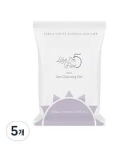 라이크아임파이브 마일드 선클렌징 패드, 30개입, 5개