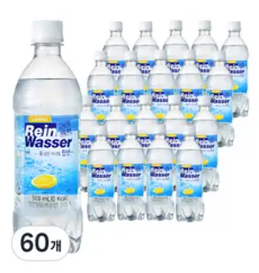 라인바싸 레몬 탄산수, 500ml, 60개