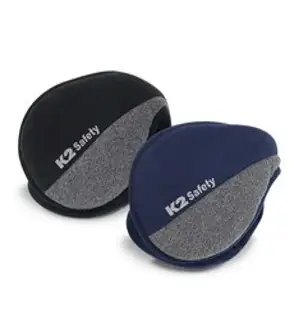 K2 Safety 듀얼 방한 귀마개, 블랙+네이비
