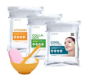 린제이 모델링팩 에스테틱 피부관리샵용 1kg, 티트리+팩도구 3종+해면, 1개