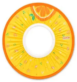 마니또 과일 무늬 샴푸캡, 오렌지, 1개