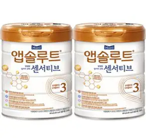 앱솔루트 현명한 엄마의 센서티브 분유 3단계, 900g, 2개
