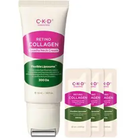 씨케이디 레티노 콜라겐 괄사 목주름 크림 50ml + 콜라겐 앰플 1ml 3p 세트, 1세트