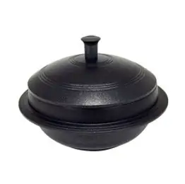 야철대장 국내산 전통방식 길들인 무쇠 가마솥 2인~16인용, 블랙, 선택05:길들인 무쇠가마솥24cm(10인용)