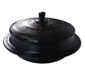 야철대장 국내산 전통방식 길들인 무쇠 가마솥 2인~16인용, 블랙, 선택03:길들인 무쇠가마솥20cm(6인용)