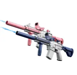 M416 자동 워터건 펌프 대용량 물통 전동물총, 블루