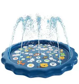 스윔어바웃 유아용 알파벳 분수 매트, 블루