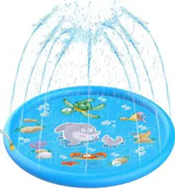 다다랜드 물놀이 바닥 분수매트 100cm, 블루, 1개