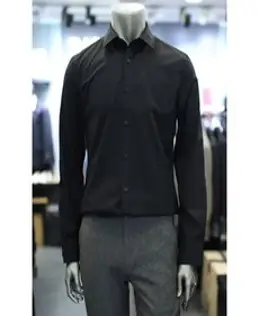 바쏘옴므 바쏘옴므 그레이 컬러 구김제로 울트라 스판셔츠_A WSX3TD19A