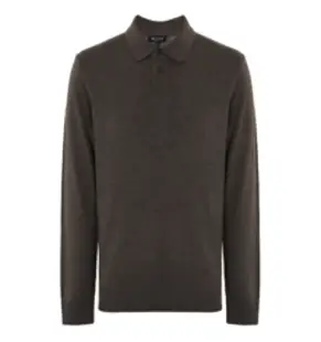 바쏘옴므 캐시미어 블렌드 포멀 카라 니트 WSX3MW38A