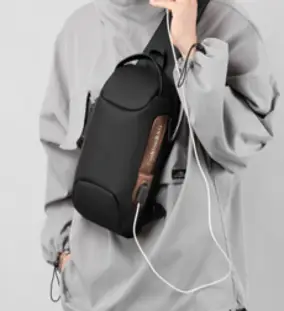 레드에셋 남자 도난방지 가방 여행용 슬링백 유럽여행 소매치기 커팅 방지 가방