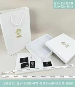 베르사체VERSACE 쇼핑백 종이가방 향수선물포장 가방, 스카프티셔츠 세로형 핸드백 29x40x7cm