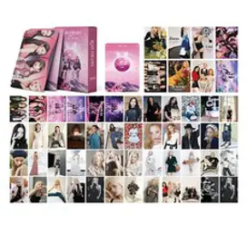 55 개 Kpop 블랙과 핑크 앨범 태어난 포토카드 지수 제니 리사 로즈 소장용 로모 카드 세트, 13 A13