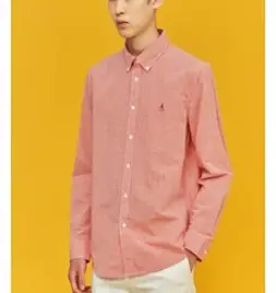 [빈폴] 레드 리넨 블렌드 깅엄 셔츠 SLIM (BC1364A246)