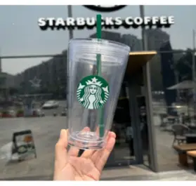 스타벅스 더블 월 코어 투명 콜드컵 일반포장, 473ml