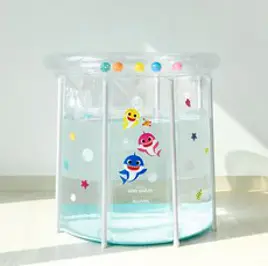일루와 핑크퐁 아기상어 아기 수영장 신생아 유아 풀장, 수영장 (목튜브 미포함)