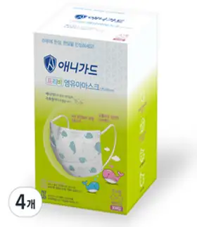 애니가드 프리비 영유아 마스크 초소형, 30개입, 4개