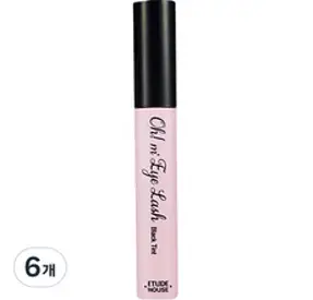 에뛰드하우스 오 마이 래쉬 쌩얼 카라 7ml, 6호 블랙틴트, 6개