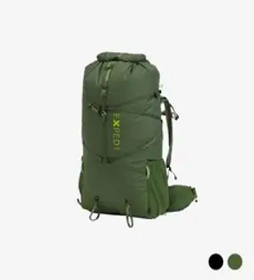 엑스패드 Exped 남성 라이트닝 45팩, 45L, Black