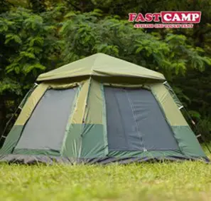 패스트캠프 오토4 클래식 원터치 텐트, 그린그린(폴대포함)