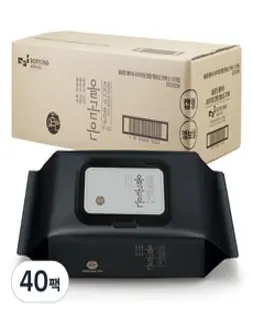 올곧은 프리미엄 엠보싱 유아물티슈 캡형, 70매, 40개