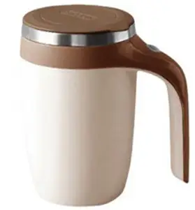 (1/1+1) 350ml 자동 교반 스테인리스 스틸 컵 전동쉐이커텀블러 전동텀블러 자동믹서텀블러충전 골고루 섞다/세척이 용이함/녹슬지 않음강, 핑크 (손잡이 있음)*2개