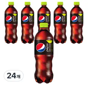펩시 제로 슈거 라임향, 500ml, 24개