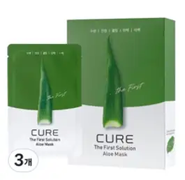 김정문알로에 라 센스 로에 큐어 더 퍼스트 솔루션 알로에 마스크팩 250ml, 10개입, 3개