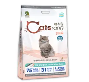 캐츠랑 NEW 전연령 올라이프 고양이 건식사료, 닭 + 참치, 3kg, 1개
