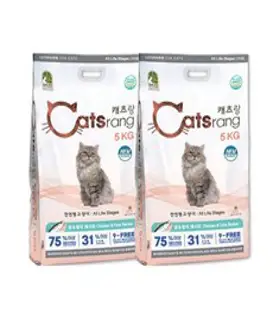 캐츠랑 전연령 올라이프 고양이 건식사료 2p, 닭 앤 참치, 5kg, 2개