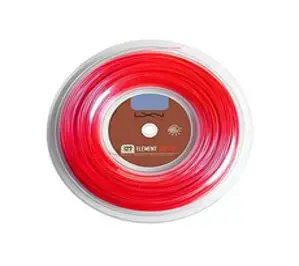 럭실론 Element 테니스스트링 세트 및 200m 릴, 1.27mm 소프트_200m 릴, 빨간색