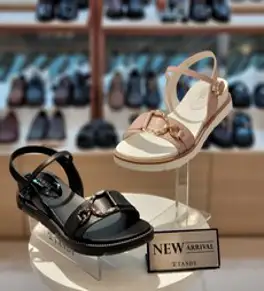 탠디 (미셸바이탠디)심플 소가죽 여성 샌들(4cm굽)X19SH036