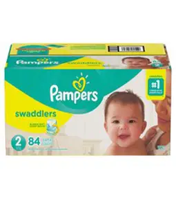 Pampers 미국 팸퍼스 스와들러 기저귀 2단계 5~8kg 84개 Swaddlers Soft & Absorbent Diapers Size 2
