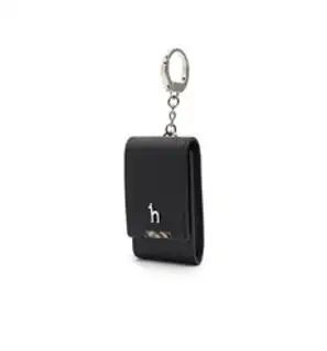 헤지스 [21FW 헤지스 ACC 남성]블랙 퍼피 장식 체크배색 스마트키홀더_HJHO1F287BK, BLACK, XXX