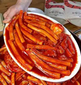 호랭이떡볶이 480g 옛날떡볶이 추억의떡볶이 밀떡 매운떡볶이, 1개