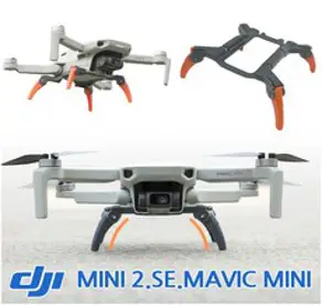 Sunnylife DJI 미니2 SE 매빅미니 스파이더 착륙 이륙 접이식 다리 랜딩 기어 안전 착지, 그레이