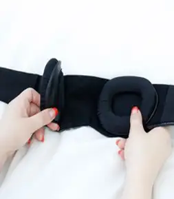 린더스위스 고급 3D 듀얼 아이링 수면 안대 암막 눈가리개 + 3M 귀마개