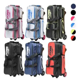 스톰 프리미어 2볼 토트 볼링가방, 화이트 실버 홀로그램