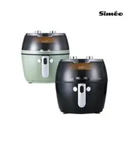 시메오 6L 에어프라이어 아날로그 DK-20, 색상명:블랙, 1개