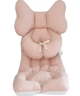 마롤로뜨 마카롱 컬러 사계절 신생아 유모차 라이너, 핑크, 1개