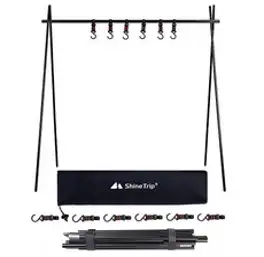 SUNNYTRIP 감성캠핑 접이식 인디언행어 블랙, 인디언행어 L